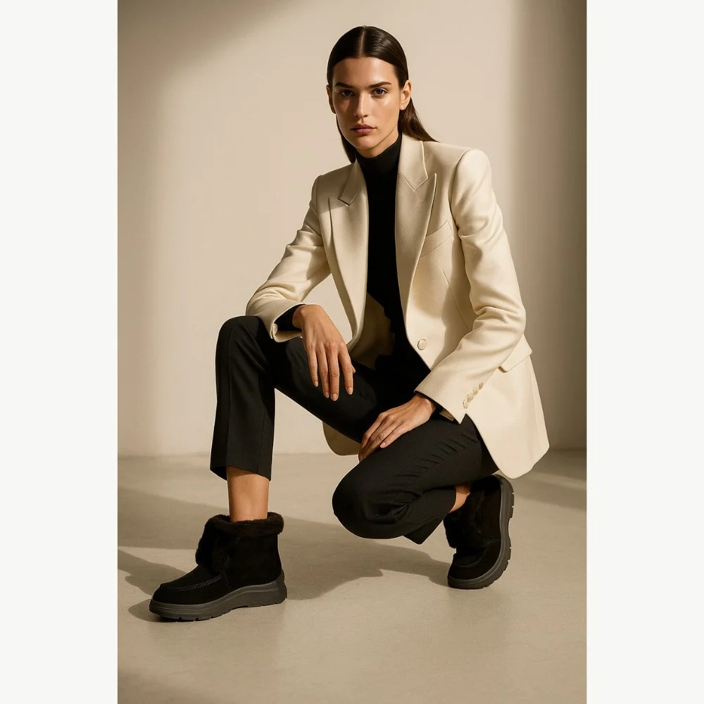 Women’s Black Winter Ugg Boots Lonza 173874 20273-1 5443