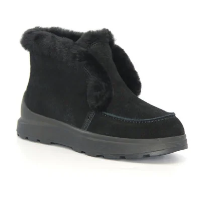 Women's black winter boots uggs Lonza 173874 20273-1 5443 discounted size 38 genuine leather suede boots