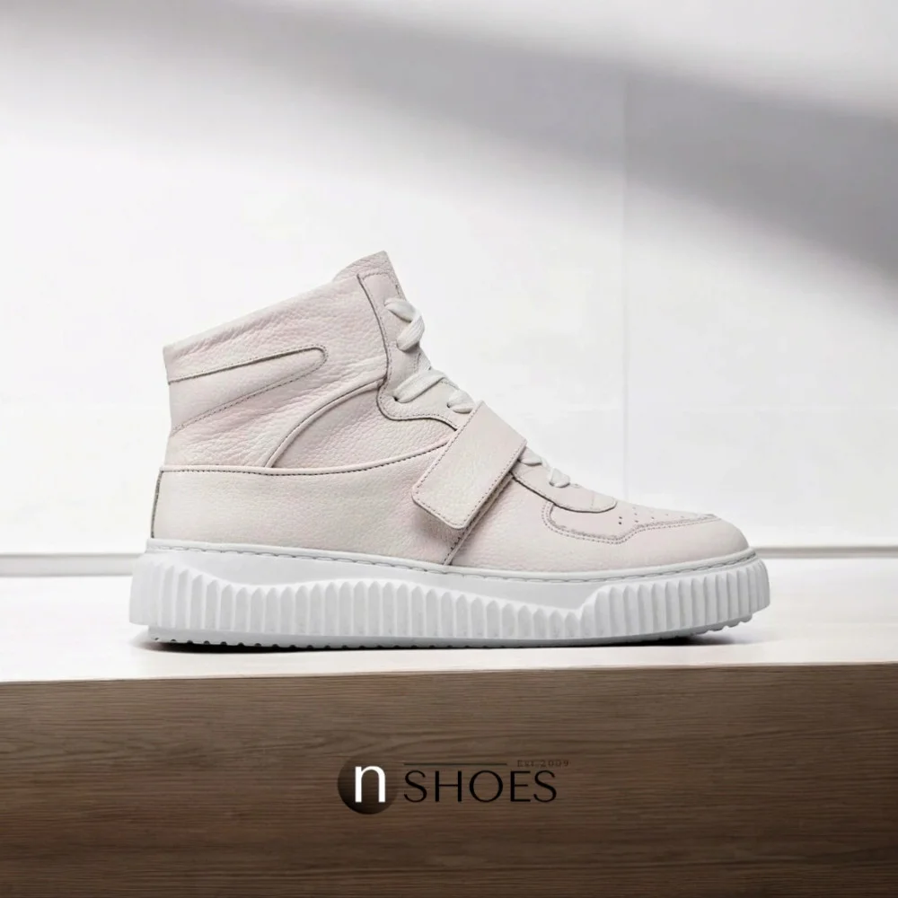 Жіночі шкіряні високі кросівки Badura WI23-ANIMA-01 White 5461