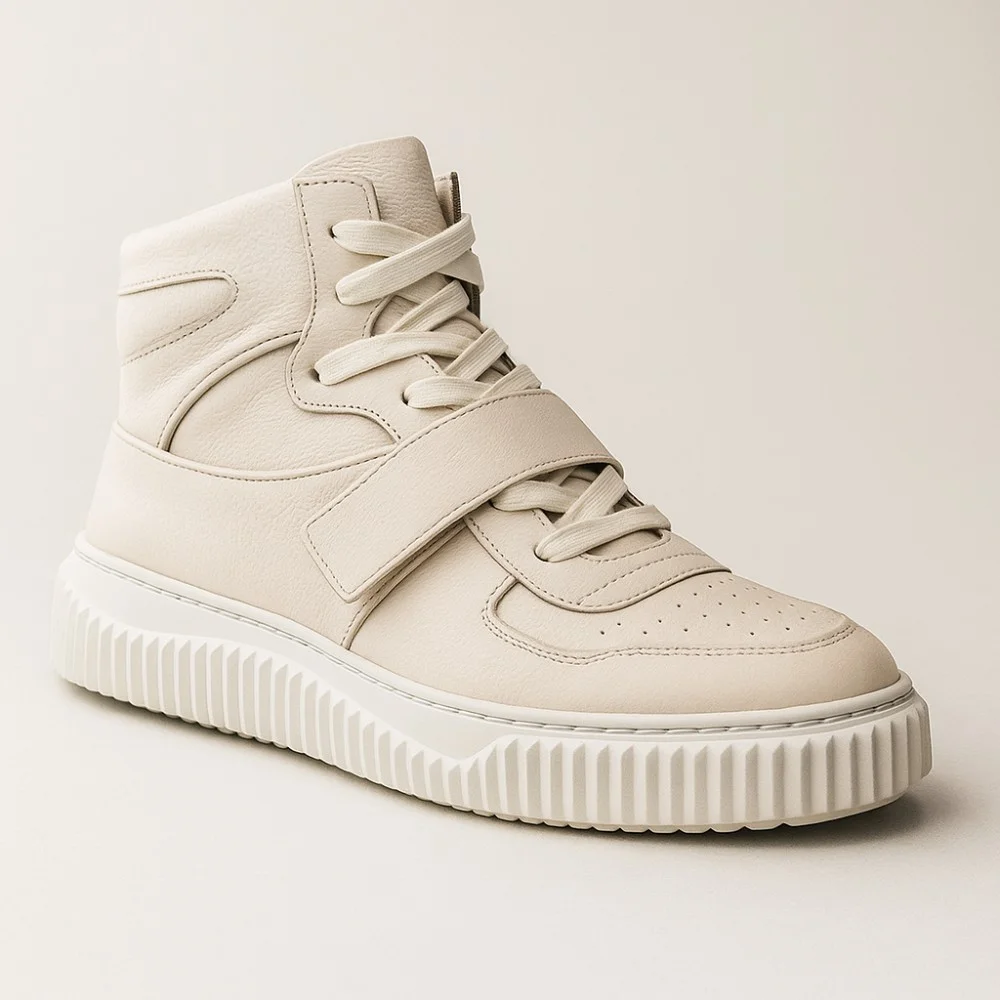 Жіночі шкіряні високі кросівки Badura WI23-ANIMA-01 White 5461