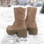 Women’s Beige Winter Boots Simen 6415a w.ebano 5465