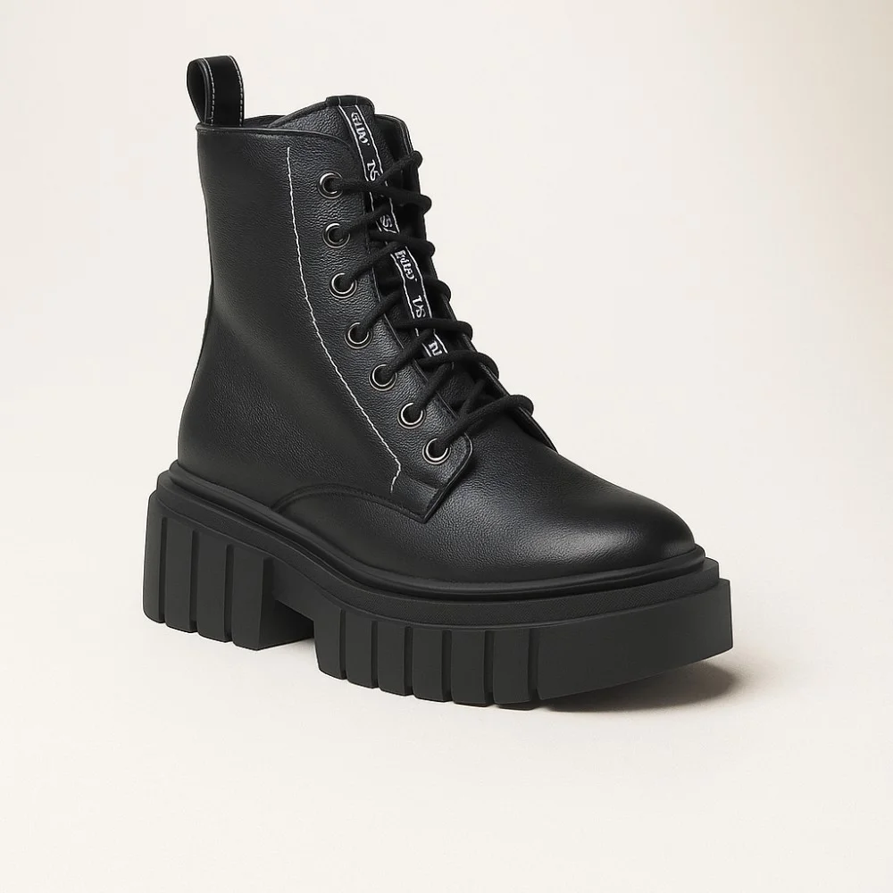 Women’s Black Winter Boots Best But 1279 czarny rau ban in Genuine Leather