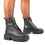 Women’s Black Winter Boots Best But 1279 czarny rau ban in Genuine Leather