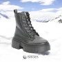 Women’s Black Winter Boots Best But 1279 czarny rau ban in Genuine Leather