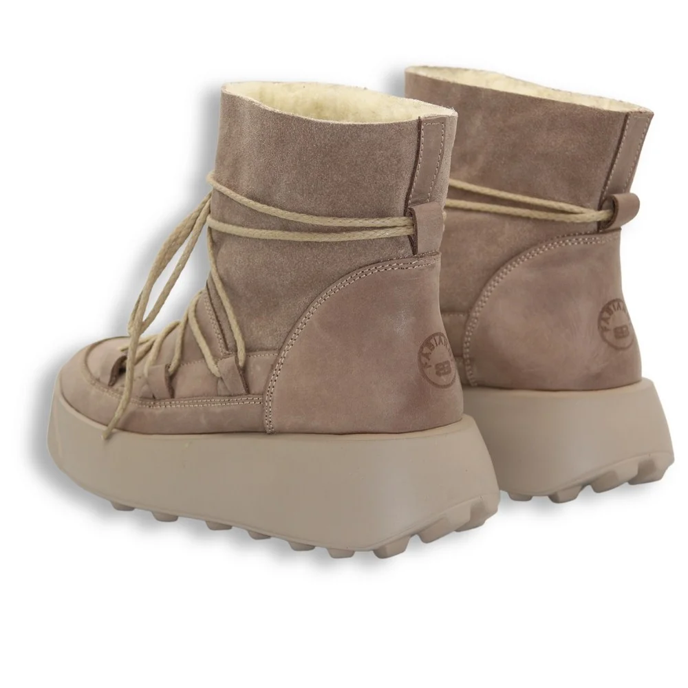 Женские бежевые зимние угги Best But 1293 Capucino Taupe Velw