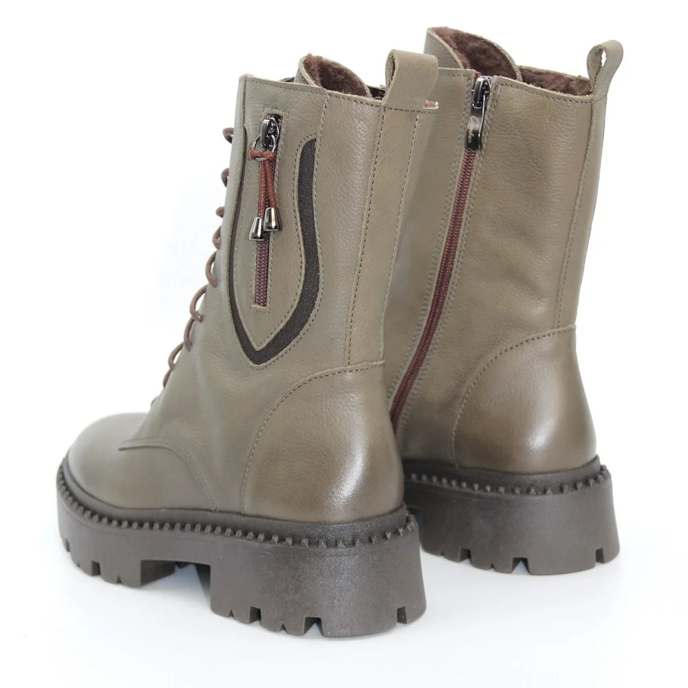 Жіночі зелені зимові черевики Contes 627 Trzewiki модель 5491