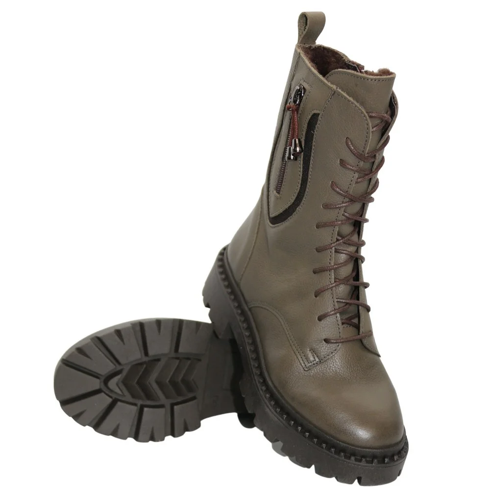 Жіночі зелені зимові черевики Contes 627 Trzewiki модель 5491