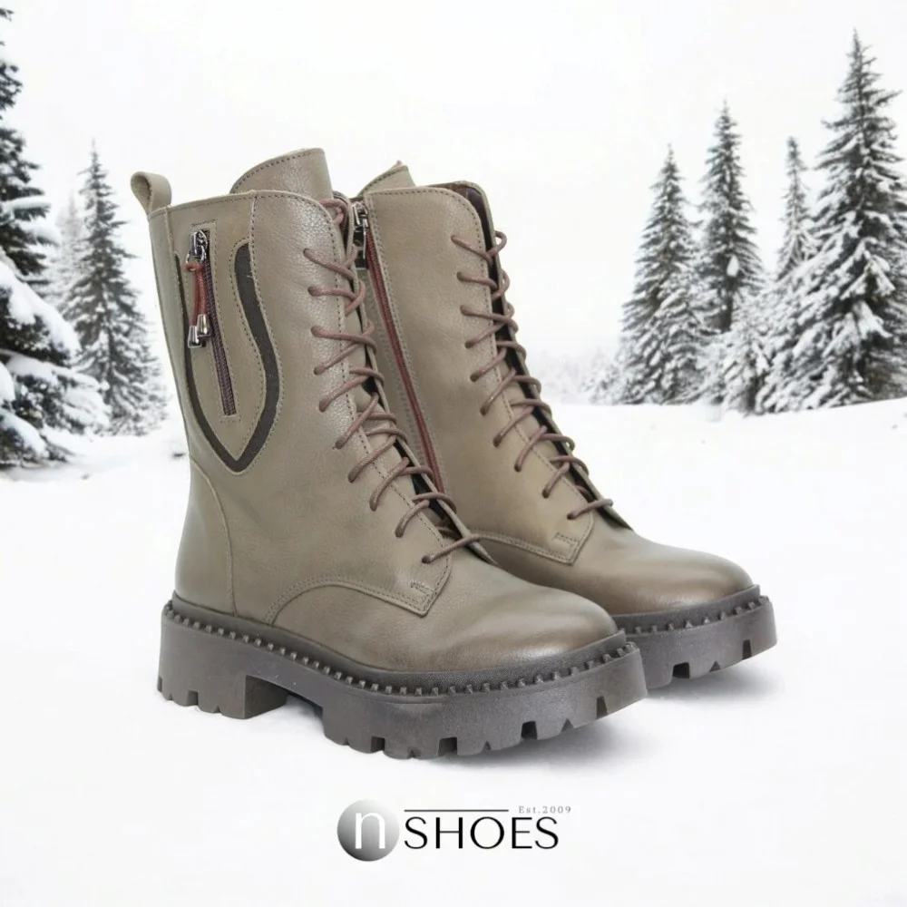 Жіночі зелені зимові черевики Contes 627 Trzewiki модель 5491