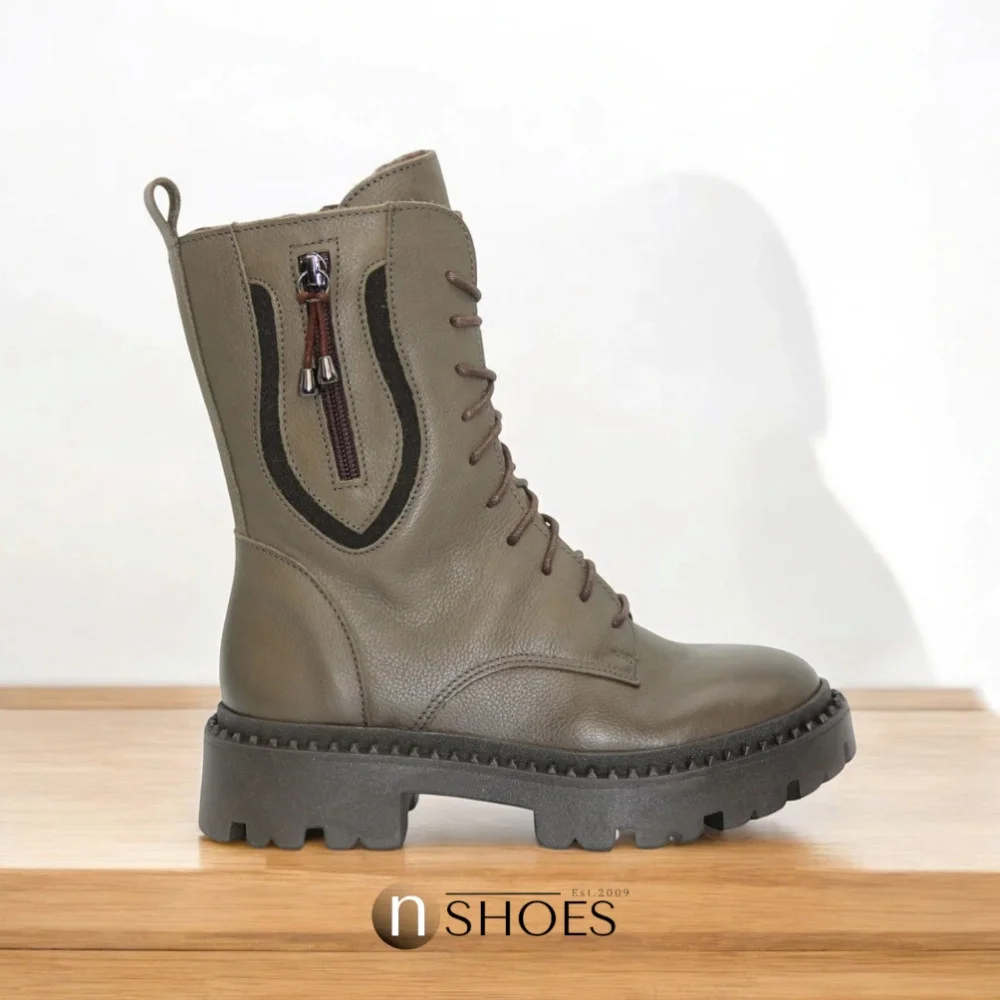 Жіночі зелені зимові черевики Contes 627 Trzewiki модель 5491