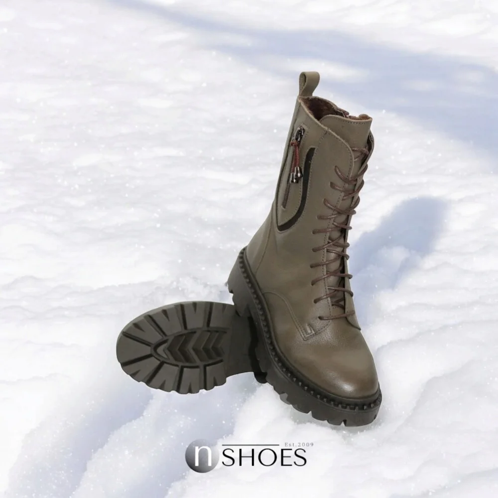 Жіночі зелені зимові черевики Contes 627 Trzewiki модель 5491