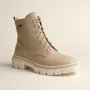 Women’s Beige Winter Boots Helios 549 ecru 10 in Genuine Leather
