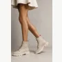 Women’s Beige Winter Boots Helios 549 ecru 10 in Genuine Leather