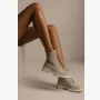Women’s Beige Winter Boots Helios 549 ecru 10 in Genuine Leather