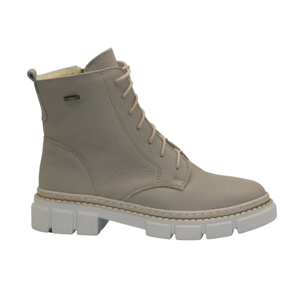 Women’s Beige Winter Boots Helios 549 ecru 10 in Genuine Leather