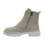 Women’s Beige Winter Boots Helios 549 ecru 10 in Genuine Leather