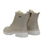 Women’s Beige Winter Boots Helios 549 ecru 10 in Genuine Leather
