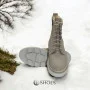 Women’s Beige Winter Boots Helios 549 ecru 10 in Genuine Leather