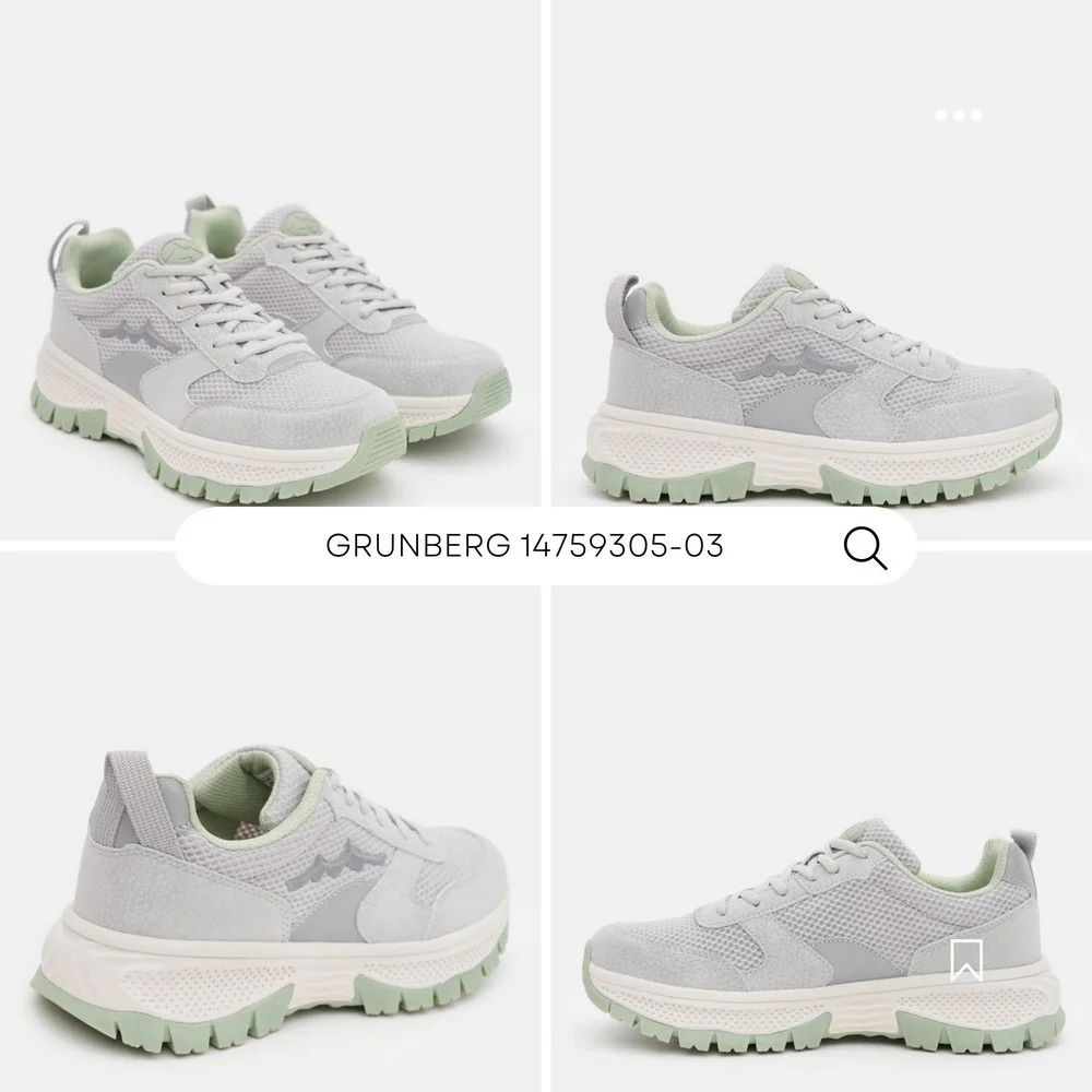 Купити жіночі сірі кросівки GRUNBERG 157593 05-03E 5813-5545