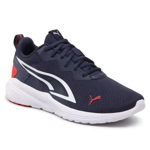 Женские синие текстильные кроссовки Puma All-Day Active  387386 07 Peacoat/White/High Risk Red 5576