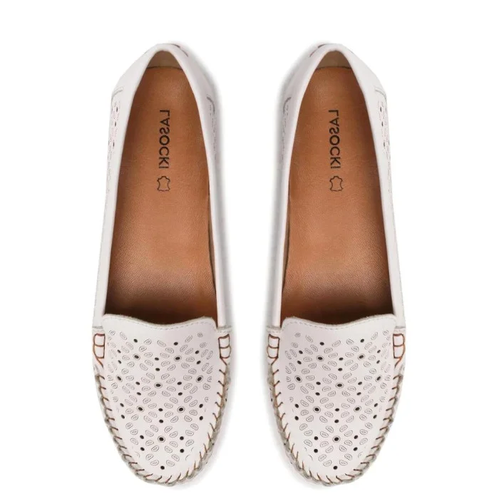 Women's leather moccasins Lasocki (Poland) model 5579