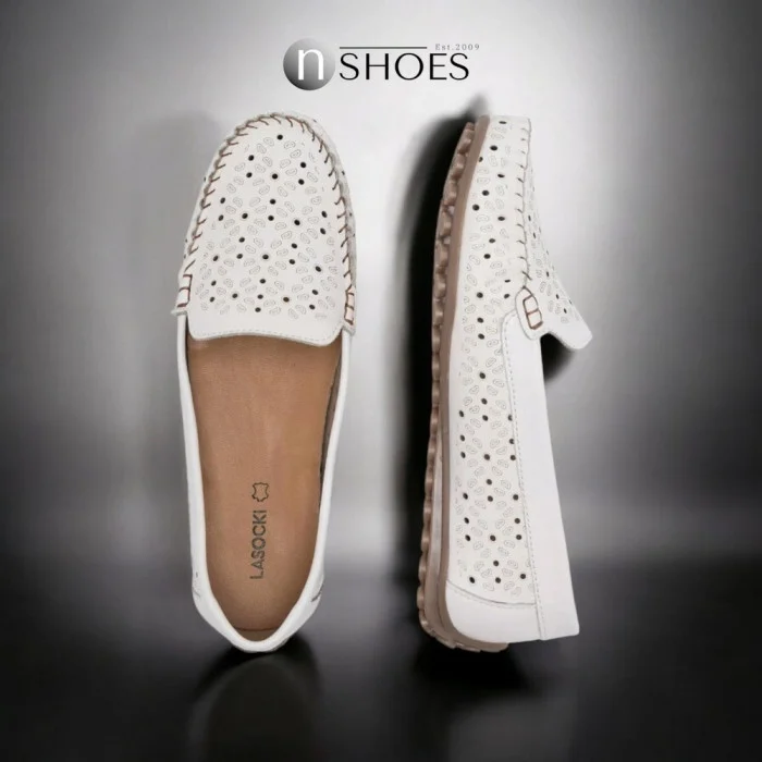 Women's leather moccasins Lasocki (Poland) model 5579