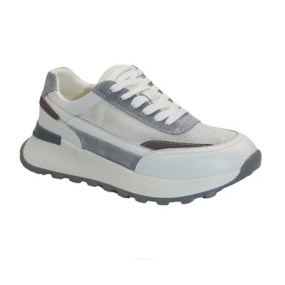 Жіночі біло-сірі кросівки Lonza 185149 185151 523-22001-6 beige violet 5597
