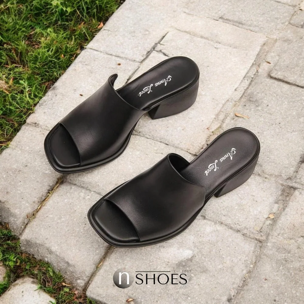 Жіночі шкіряні сабо на підборах Fabio Monelli модель 5614