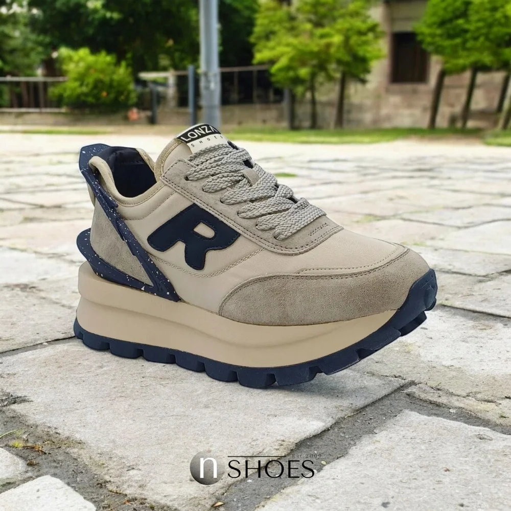 Жіночі демісезонні шкіряні кросівки Lonza 185846 a09-23111 grey