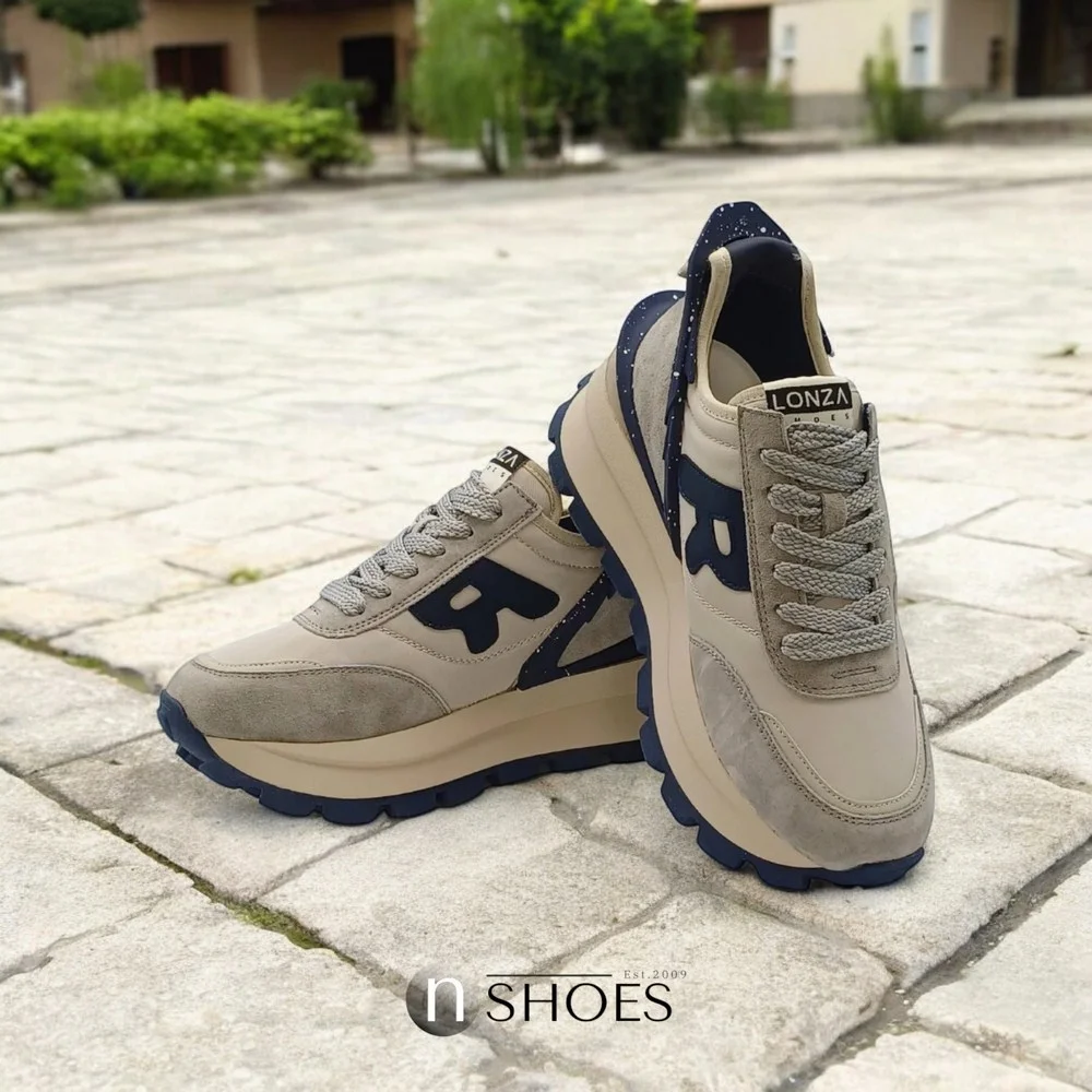 Жіночі демісезонні шкіряні кросівки Lonza 185846 a09-23111 grey