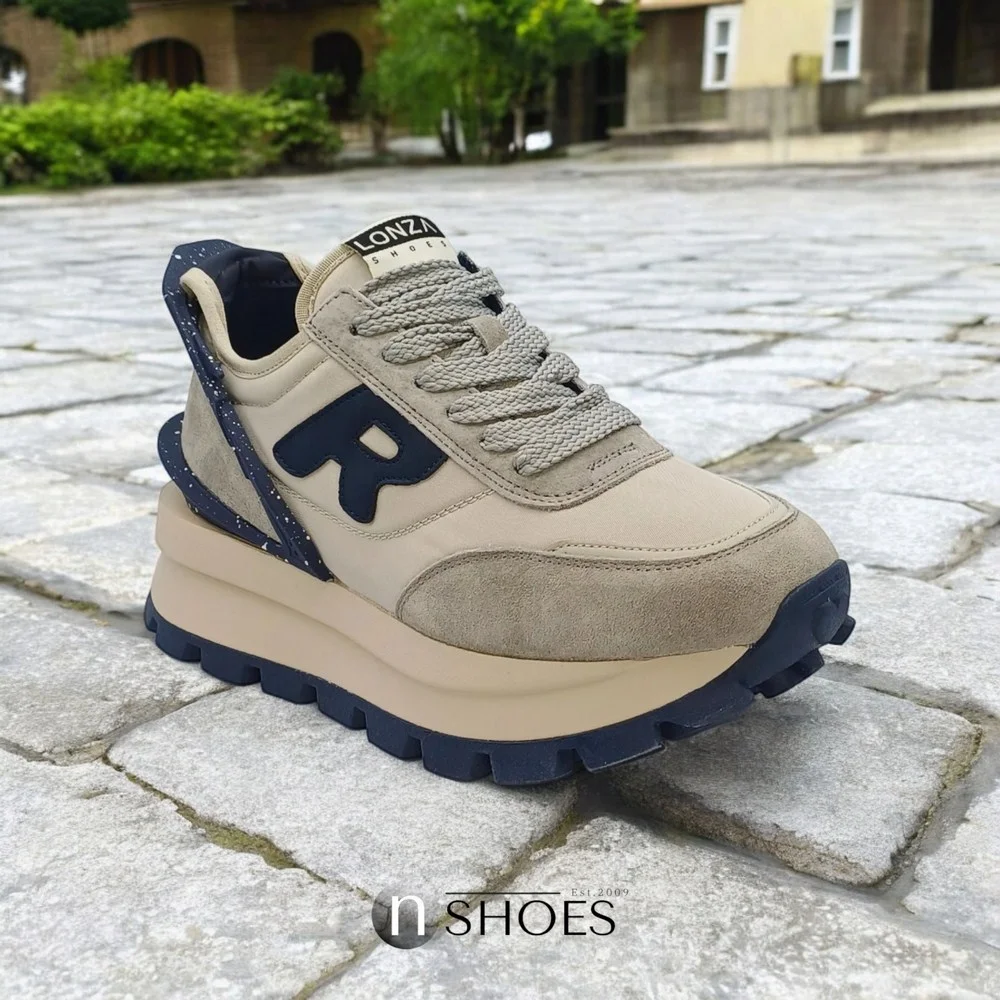 Жіночі демісезонні шкіряні кросівки Lonza 185846 a09-23111 grey