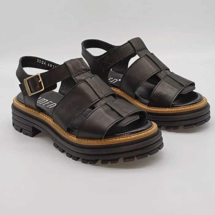 Women's leather sandals Simen 6817a model 5637