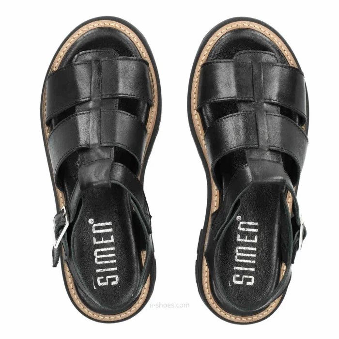 Women's leather sandals Simen 6817a model 5637
