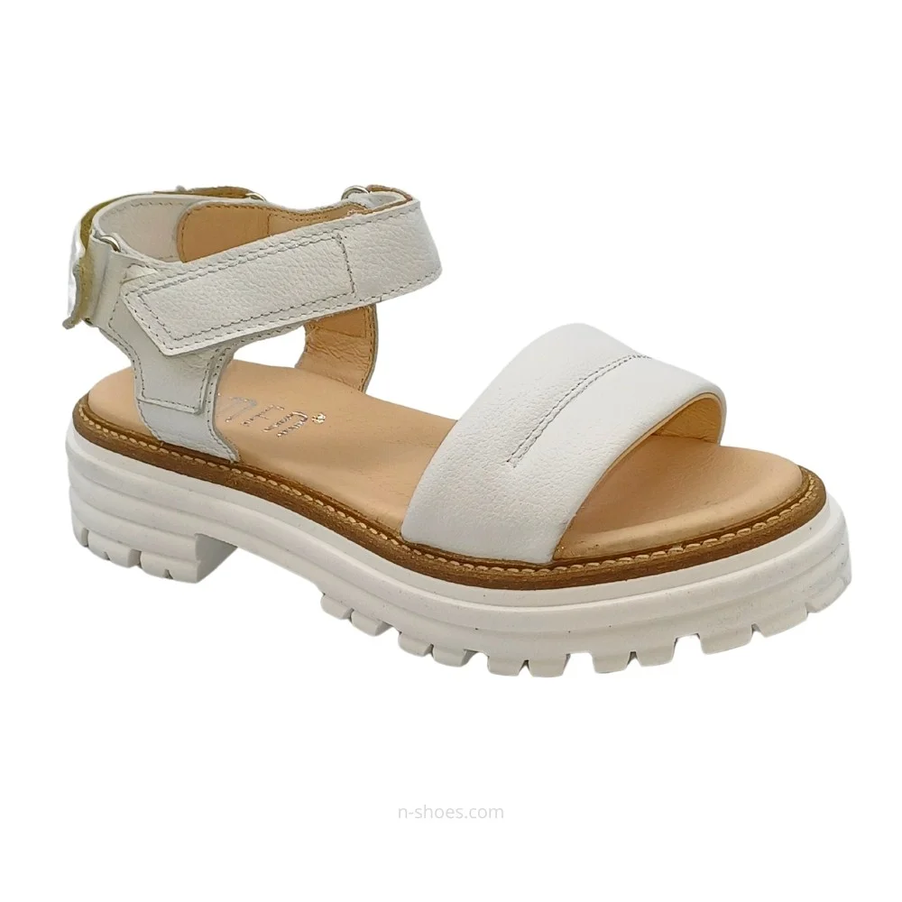 Women's leather sandals Simen 7073a model 5638