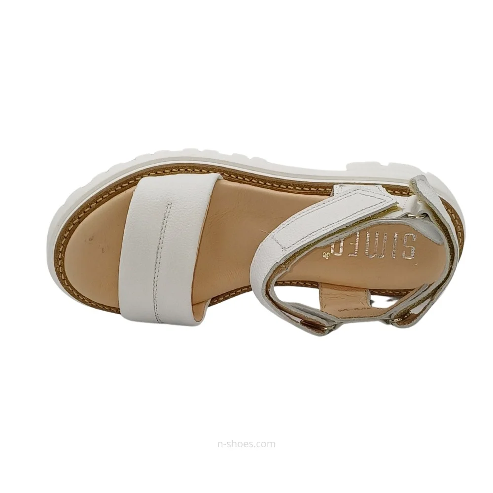 Women's leather sandals Simen 7073a model 5638