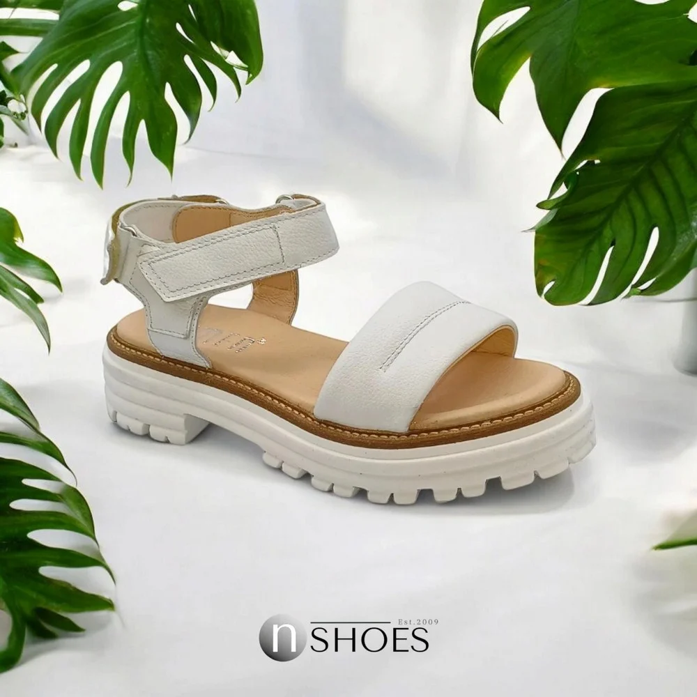 Women's leather sandals Simen 7073a model 5638