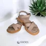 Women's leather sandals EvroModa (Türkiye) model 5640