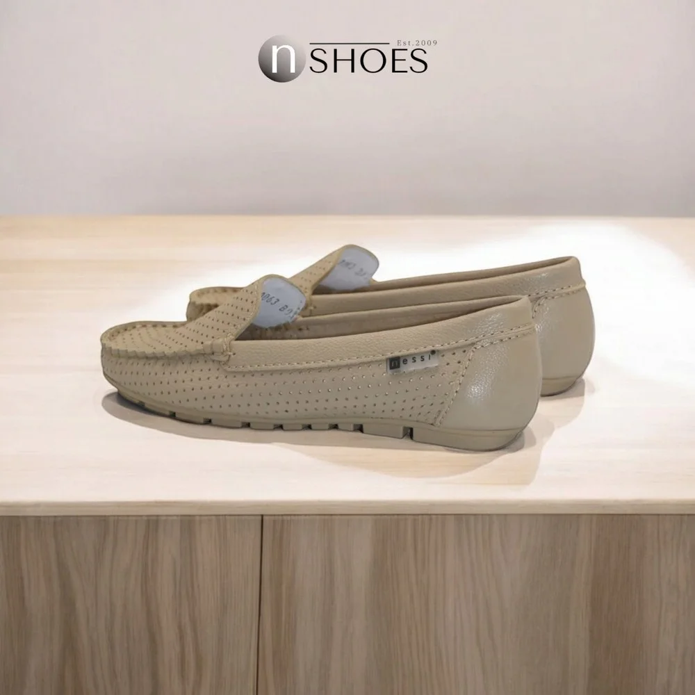 Женские кожаные мокасины с перфорацией Nessi (EU) модель 171145 416 5646