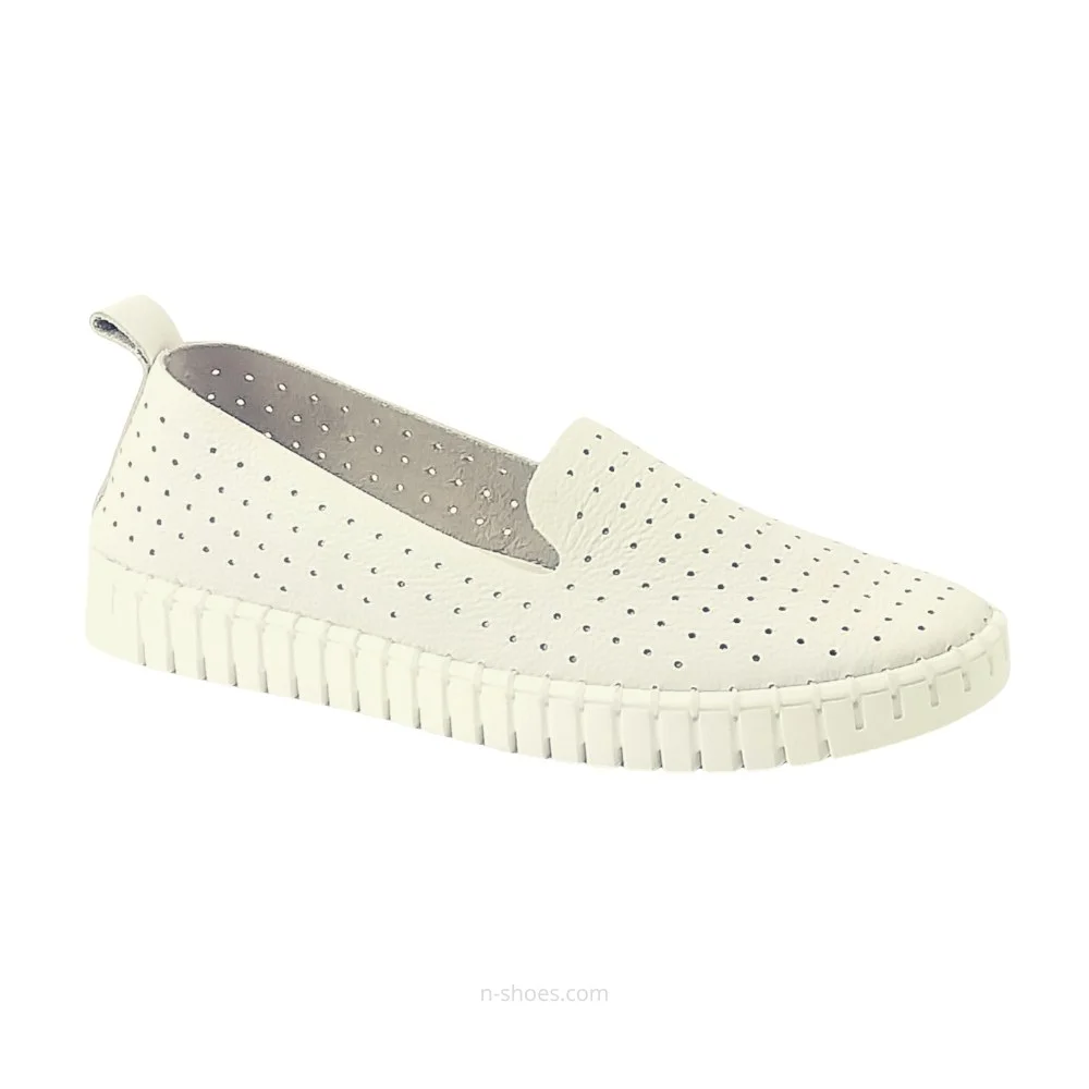 Women's moccasins with perforation Nessi (EU) model 18390 412 5647