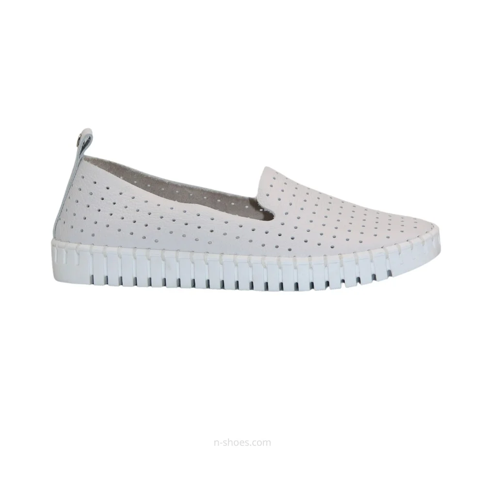 Women's moccasins with perforation Nessi (EU) model 18390 412 5647