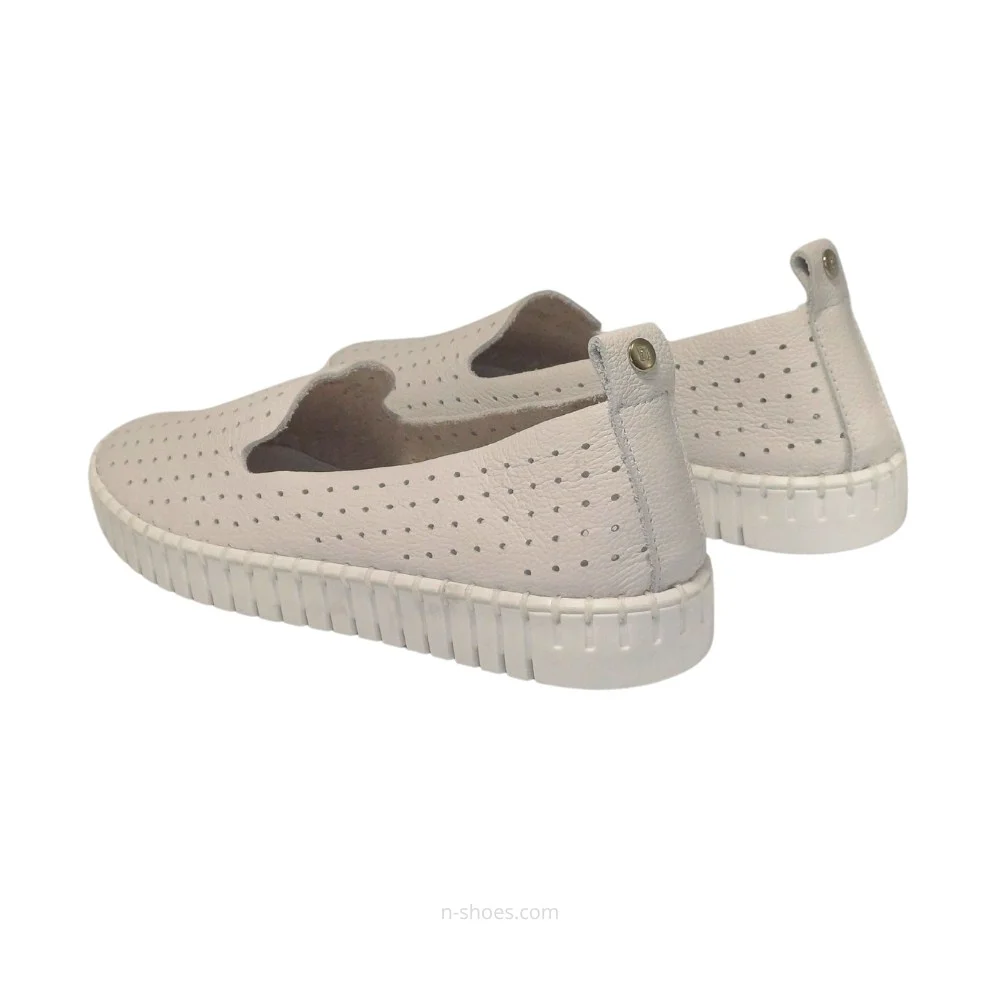 Women's moccasins with perforation Nessi (EU) model 18390 412 5647