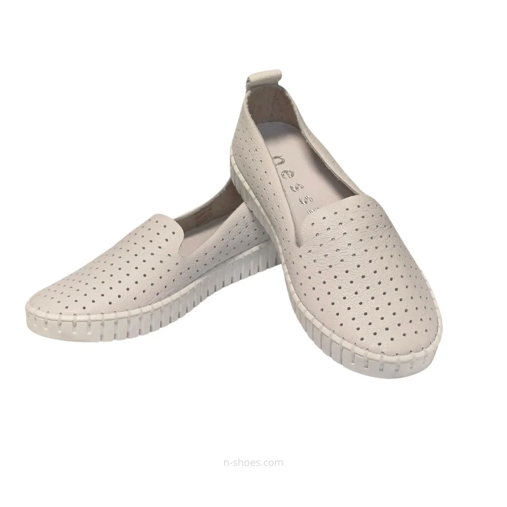 Women's moccasins with perforation Nessi (EU) model 18390 412 5647