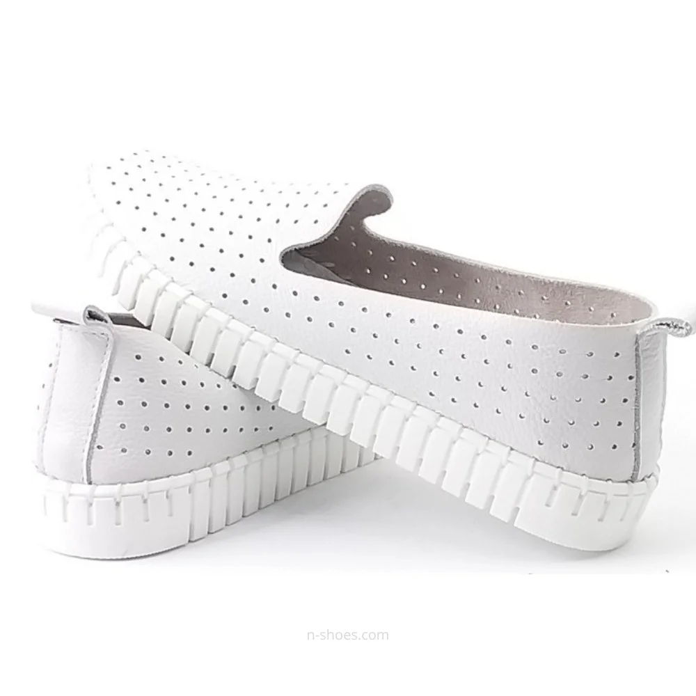 Women's moccasins with perforation Nessi (EU) model 18390 412 5647