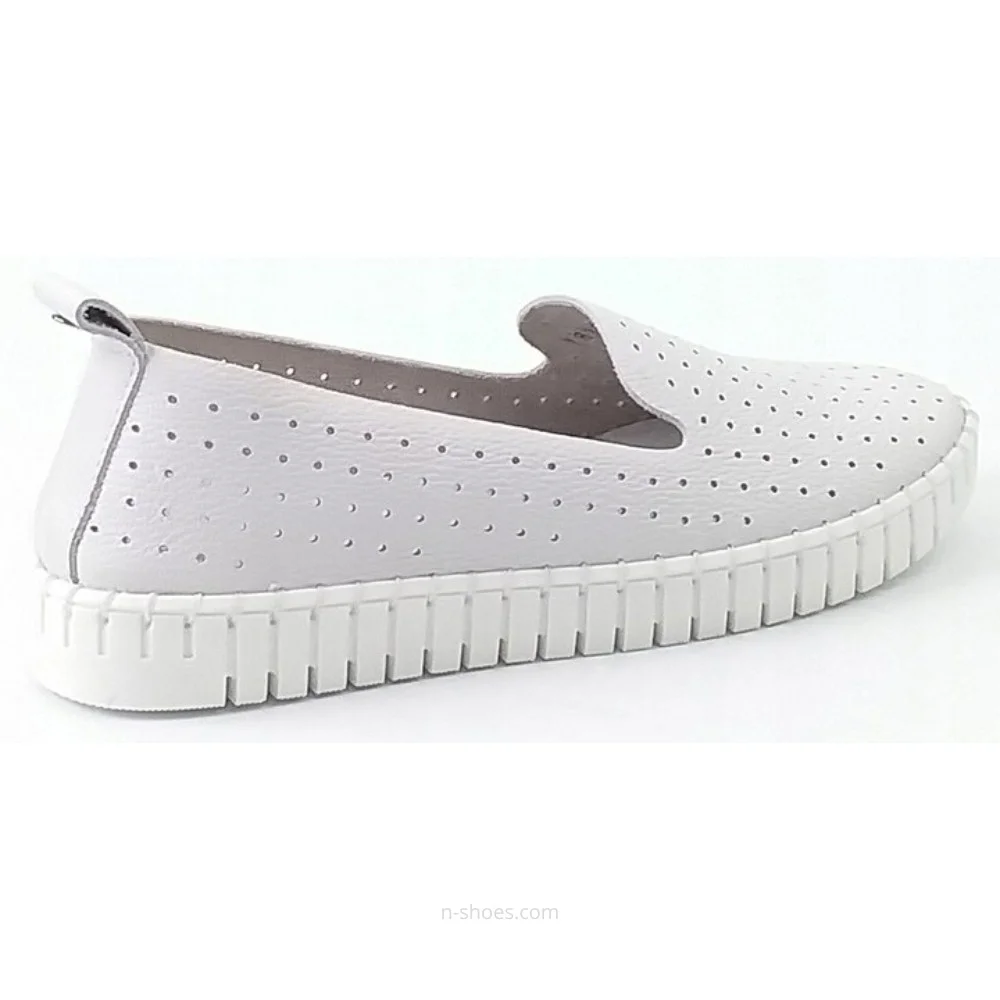 Women's moccasins with perforation Nessi (EU) model 18390 412 5647