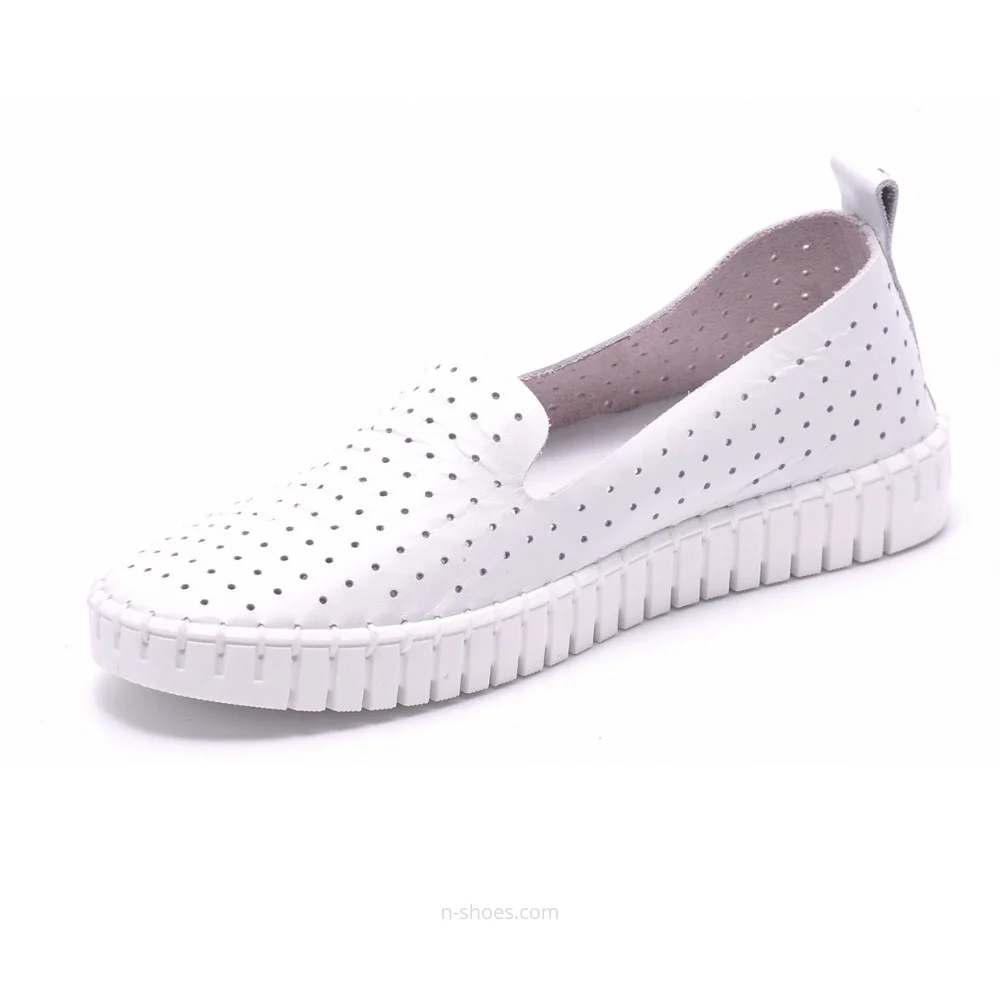 Women's moccasins with perforation Nessi (EU) model 18390 412 5647