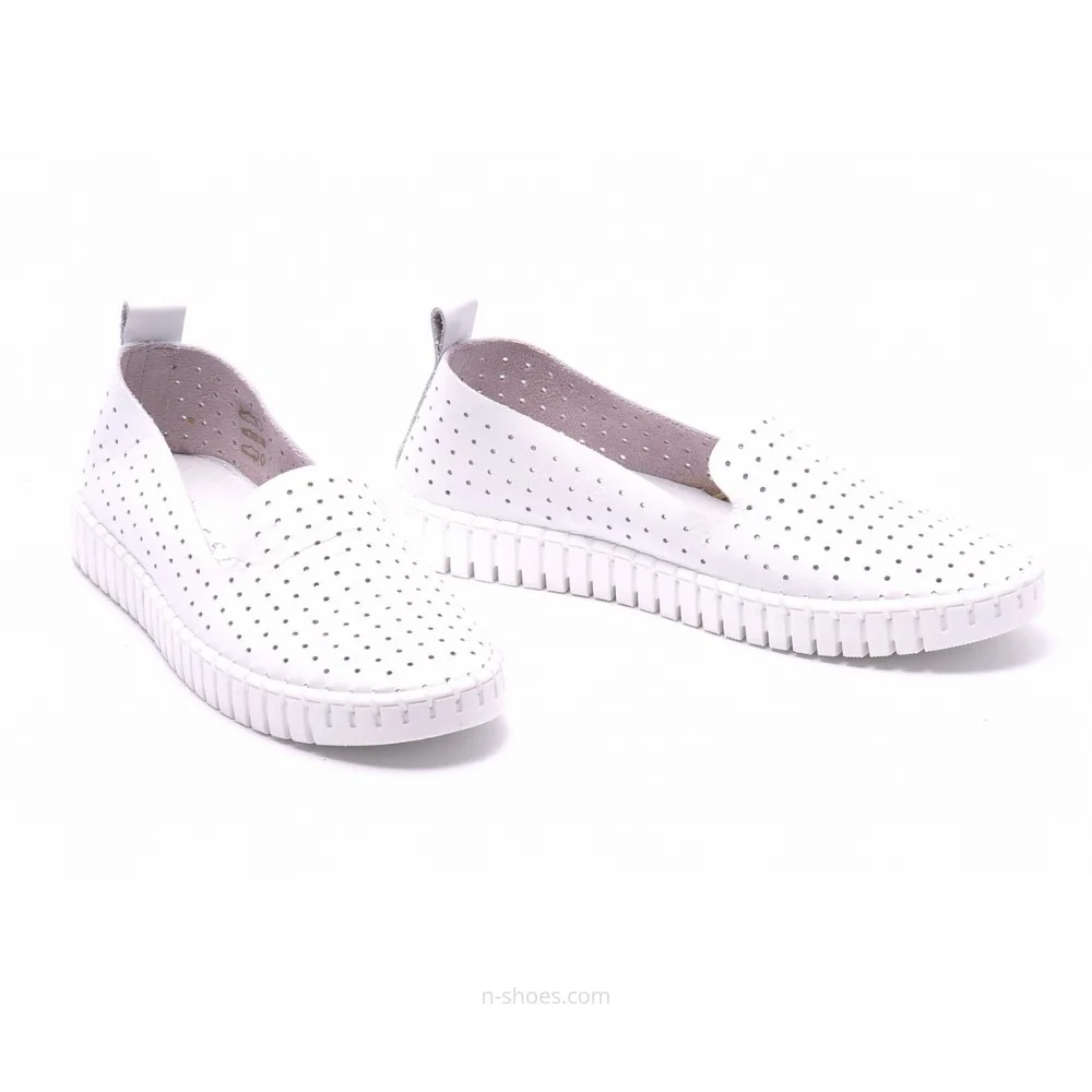 Women's moccasins with perforation Nessi (EU) model 18390 412 5647