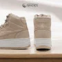 Women’s Beige Winter Sneakers Kappa Fallou 243047 with Warm Lining