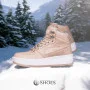 Women’s Beige Winter Sneakers Kappa Fallou 243047 with Warm Lining
