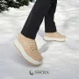 Women’s Beige Winter Sneakers Kappa Fallou 243047 with Warm Lining