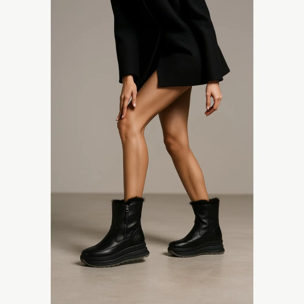 Women’s Warm Winter Boots ALLSY Lonza 191288 261856563 01e-zm6715 black 5691