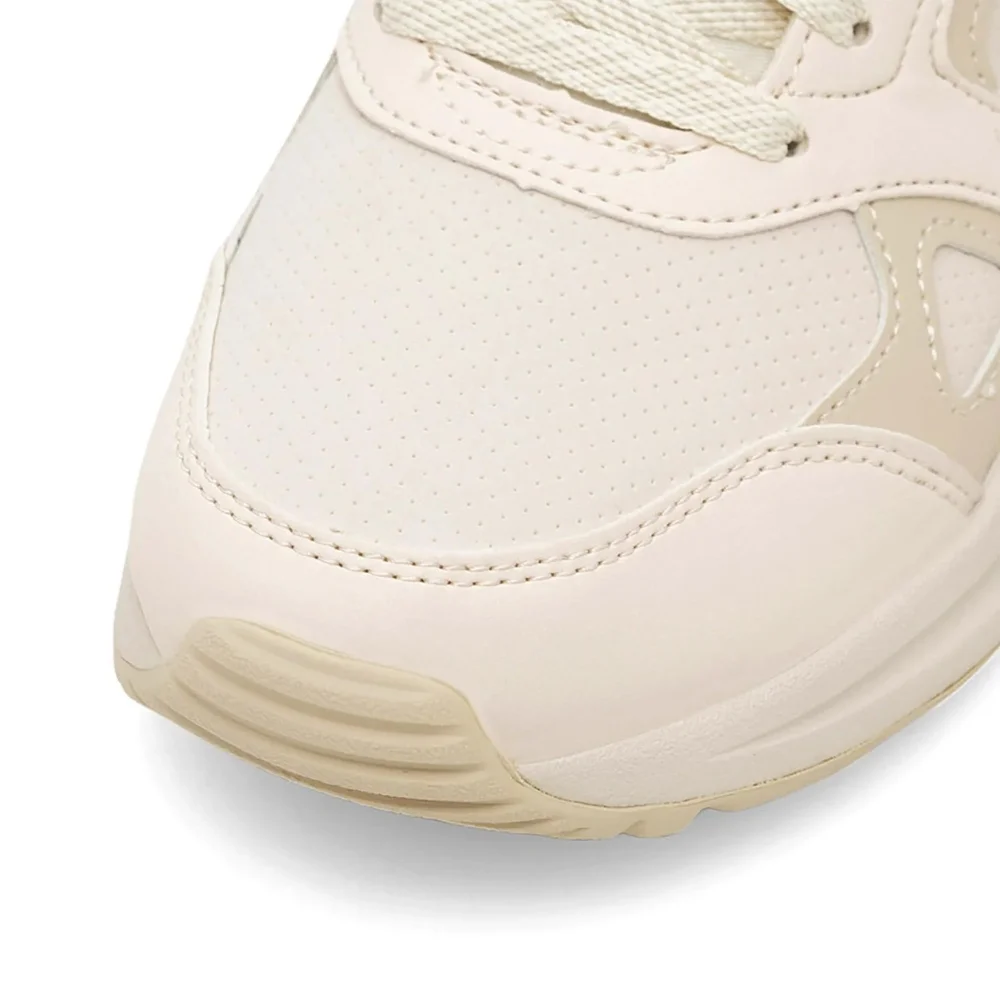 Женские бежевые кожаные ботинки Skechers (США) модель 5705